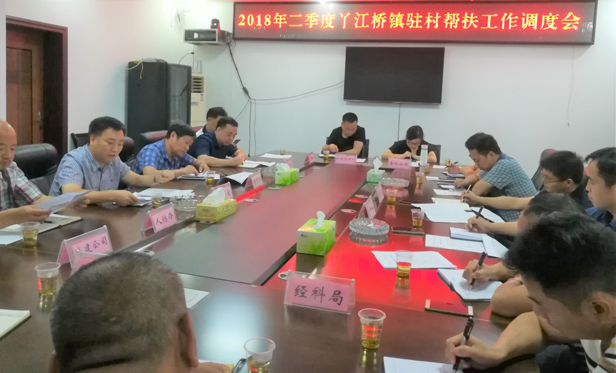 【脱贫攻坚】唐晓明、唐军全调度丫江桥镇驻村帮扶工作