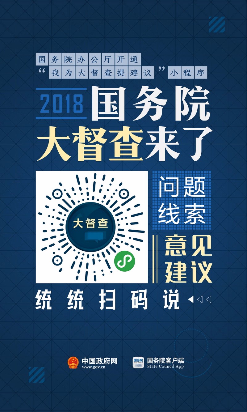 我为国务院大督查提建议