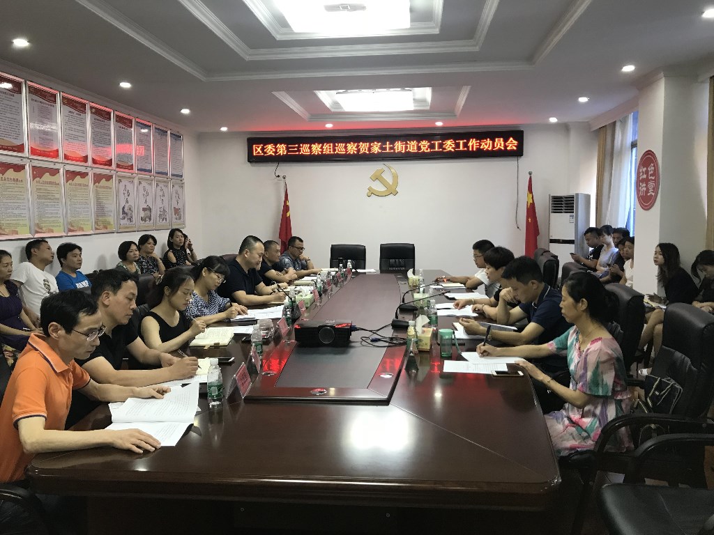 五届芦淞区委第五轮第三巡察组在贺家土街道召开巡察进驻动员大会