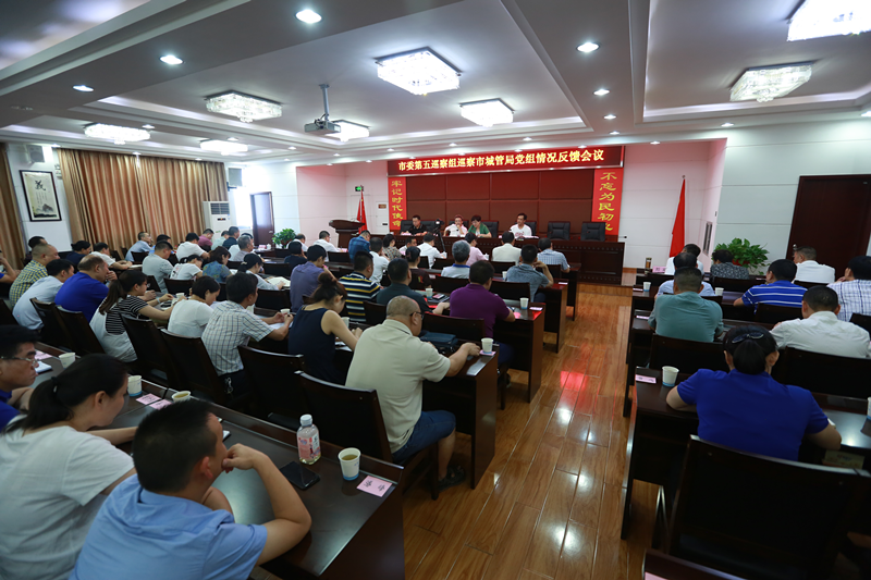 市委第五巡察组向市城市管理和综合执法局党组反馈巡察情况