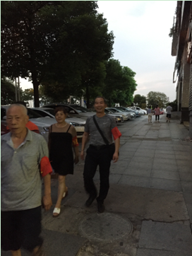 临江社区综治民调义务巡逻