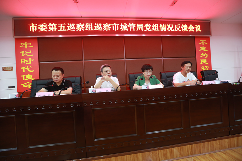市委第五巡察组向市城市管理和综合执法局党组反馈巡察情况