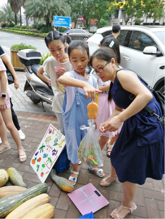 走，卖菜去！ ——记尚格小学1401班暑期实践活动