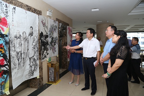 第二届“清风株洲”荷塘区书法廉洁文化书法美术作品展出
