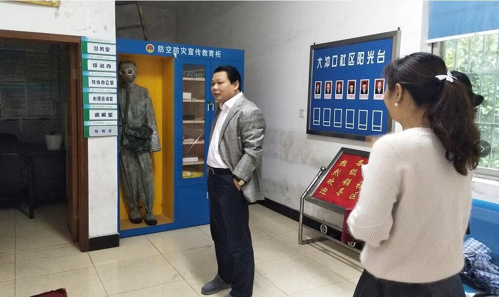 陈晓勇到大冲口社区督导党建工作