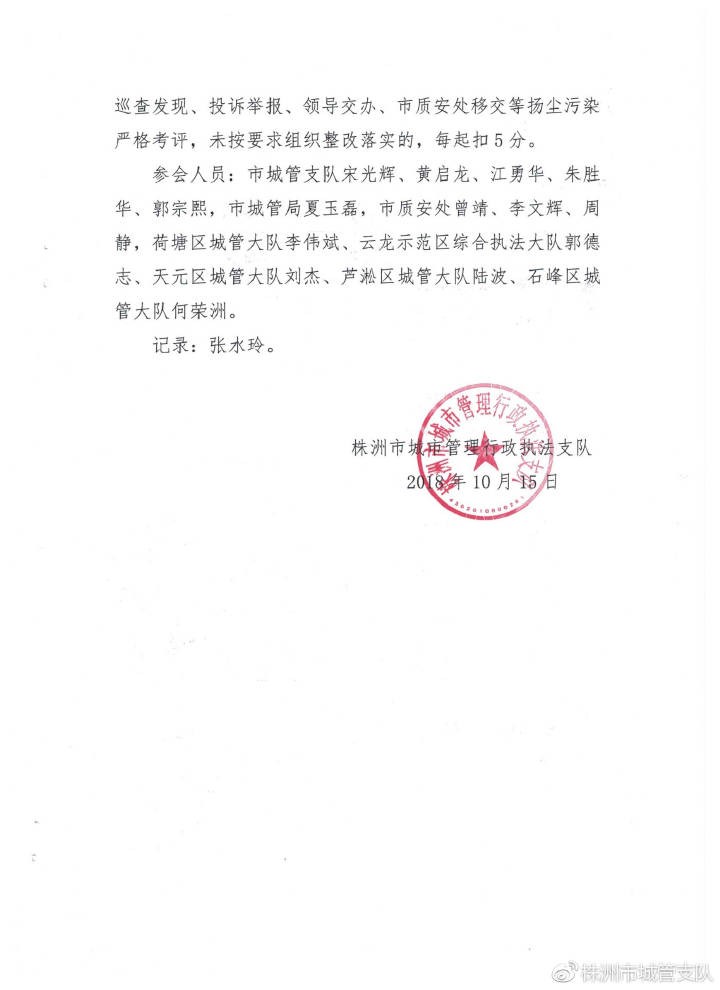 扬尘治理，我们在行动——株洲市城管支队开展扬尘治理突击检查