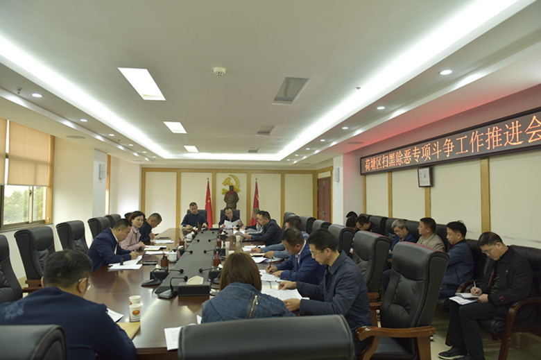 荷塘区召开扫黑除恶专项斗争暨经济普查工作推进会