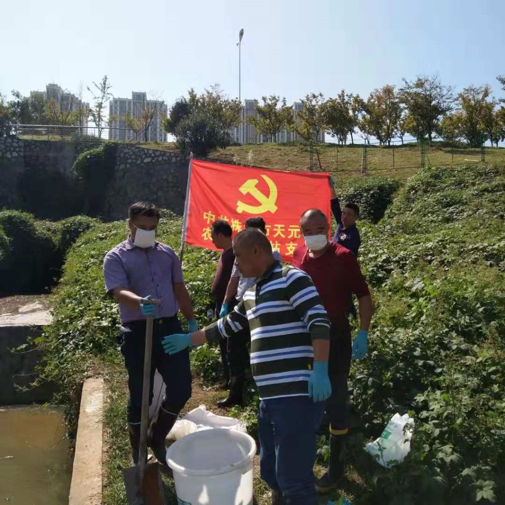 党旗飘扬在治污第一线
