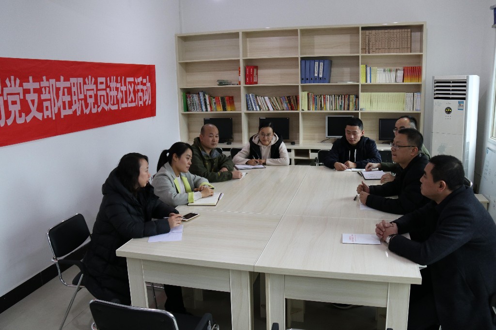 区发改局党支部开展在职党员进社区活动