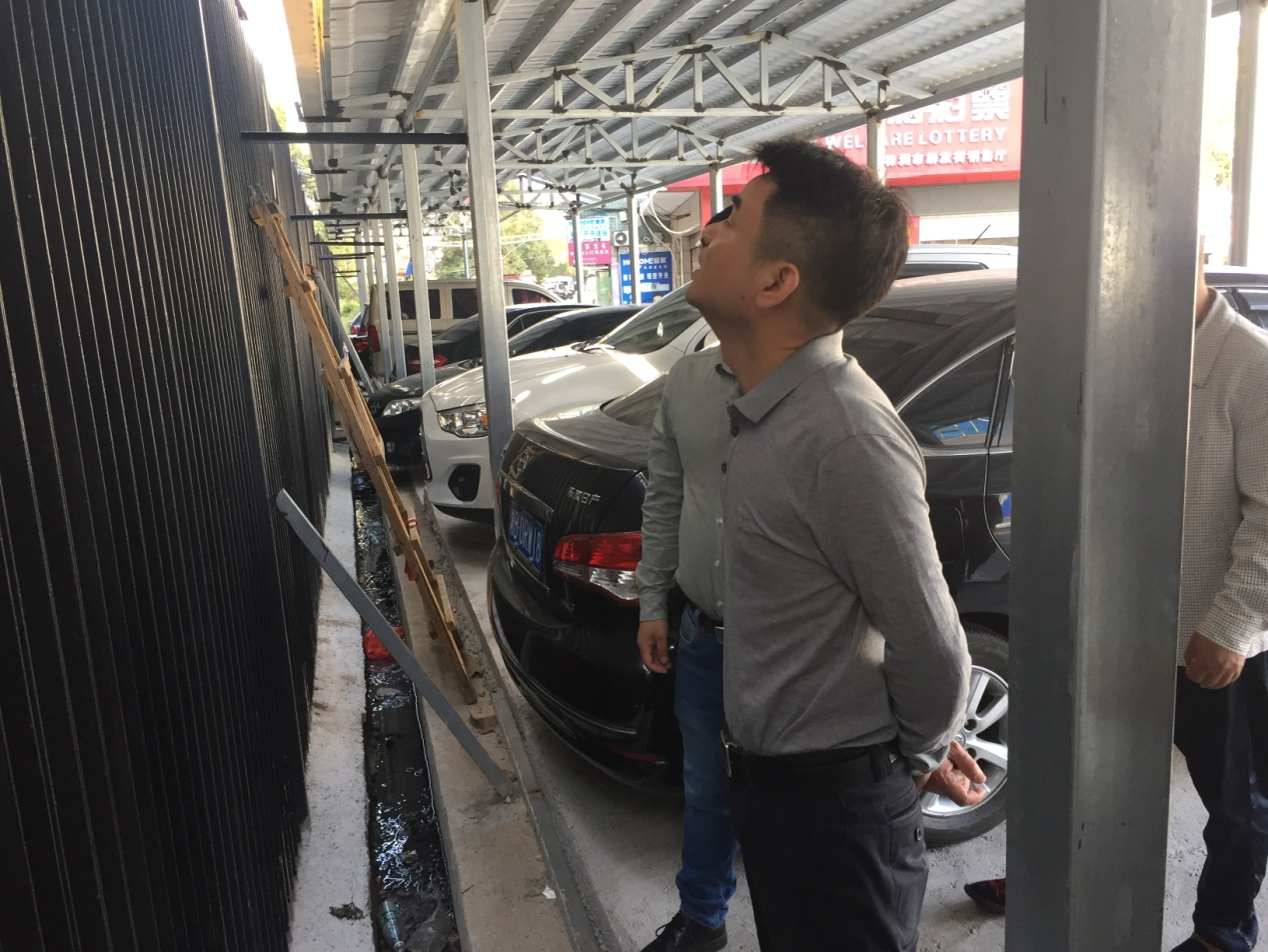 副区长肖立志到徐家桥社区督查环保工作
