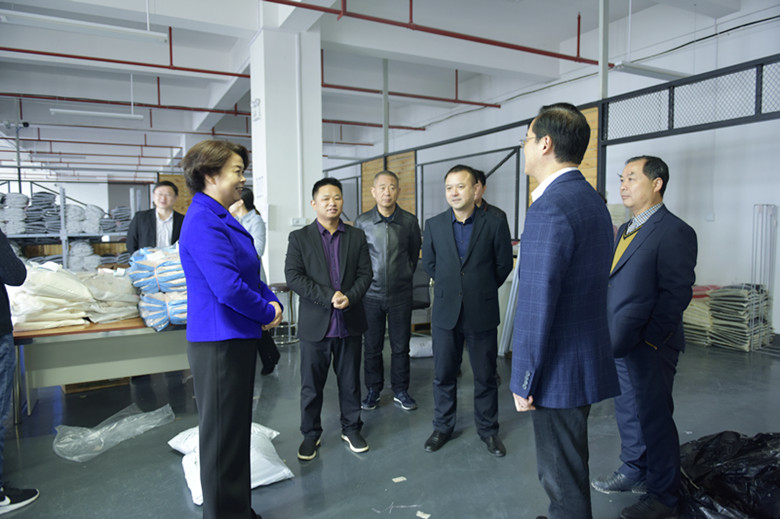 市委常委、政法委书记杨玉芳来我区调研电商服饰产业