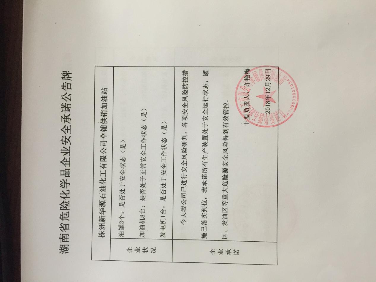 20181229安全承诺公告牌公示