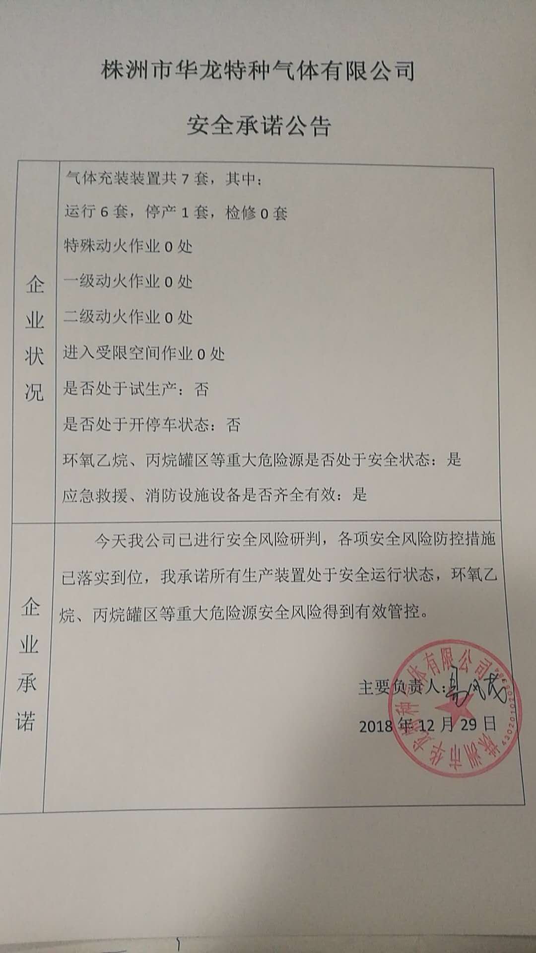 20181229安全承诺公告牌公示