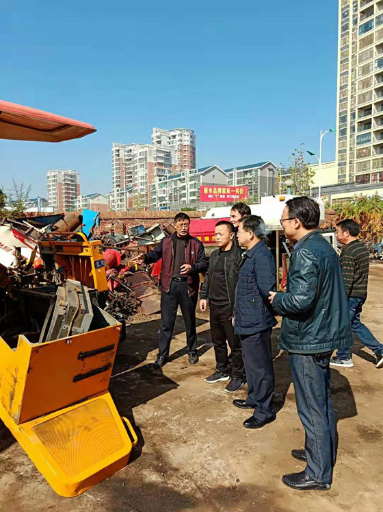 市农机局来攸调研农机报废回收工作