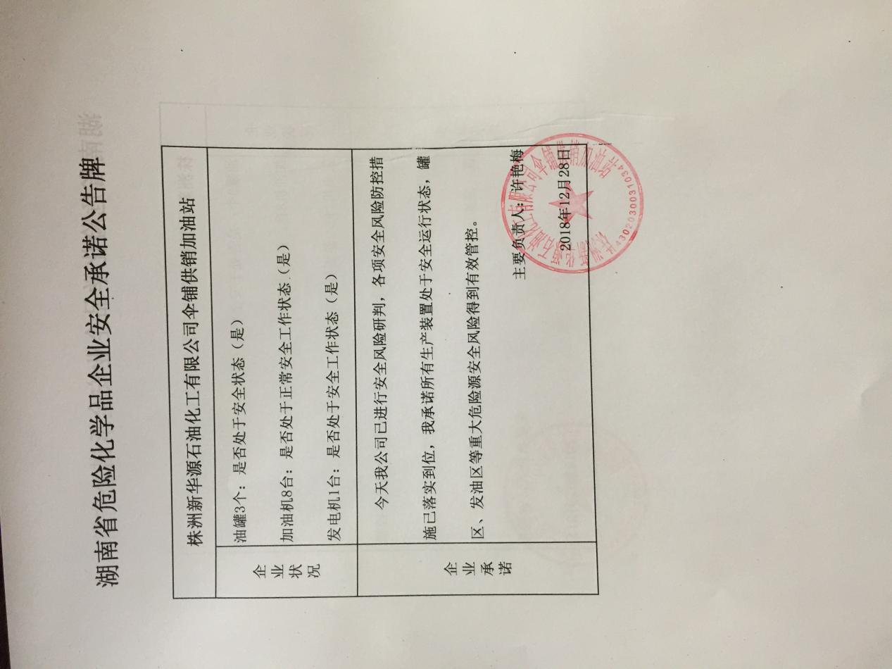 20181228安全承诺公告牌公示