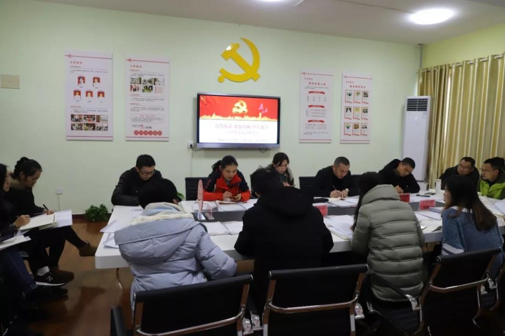 宣传讲解 领会精神 研究践行 ——栗雨小学12月份主题党日活动