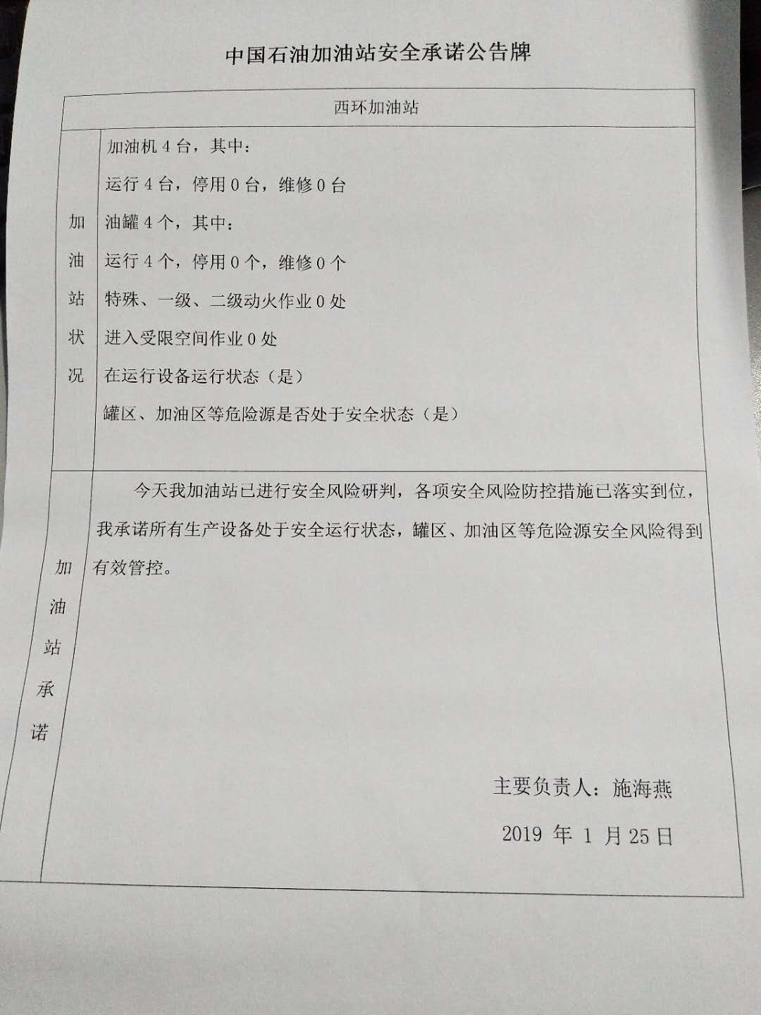 20190125安全承诺公告牌公示