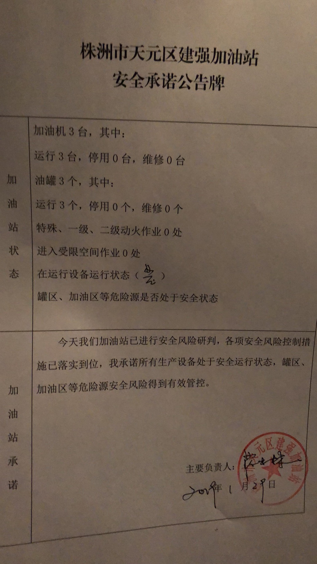 20190129安全承诺公告牌公示