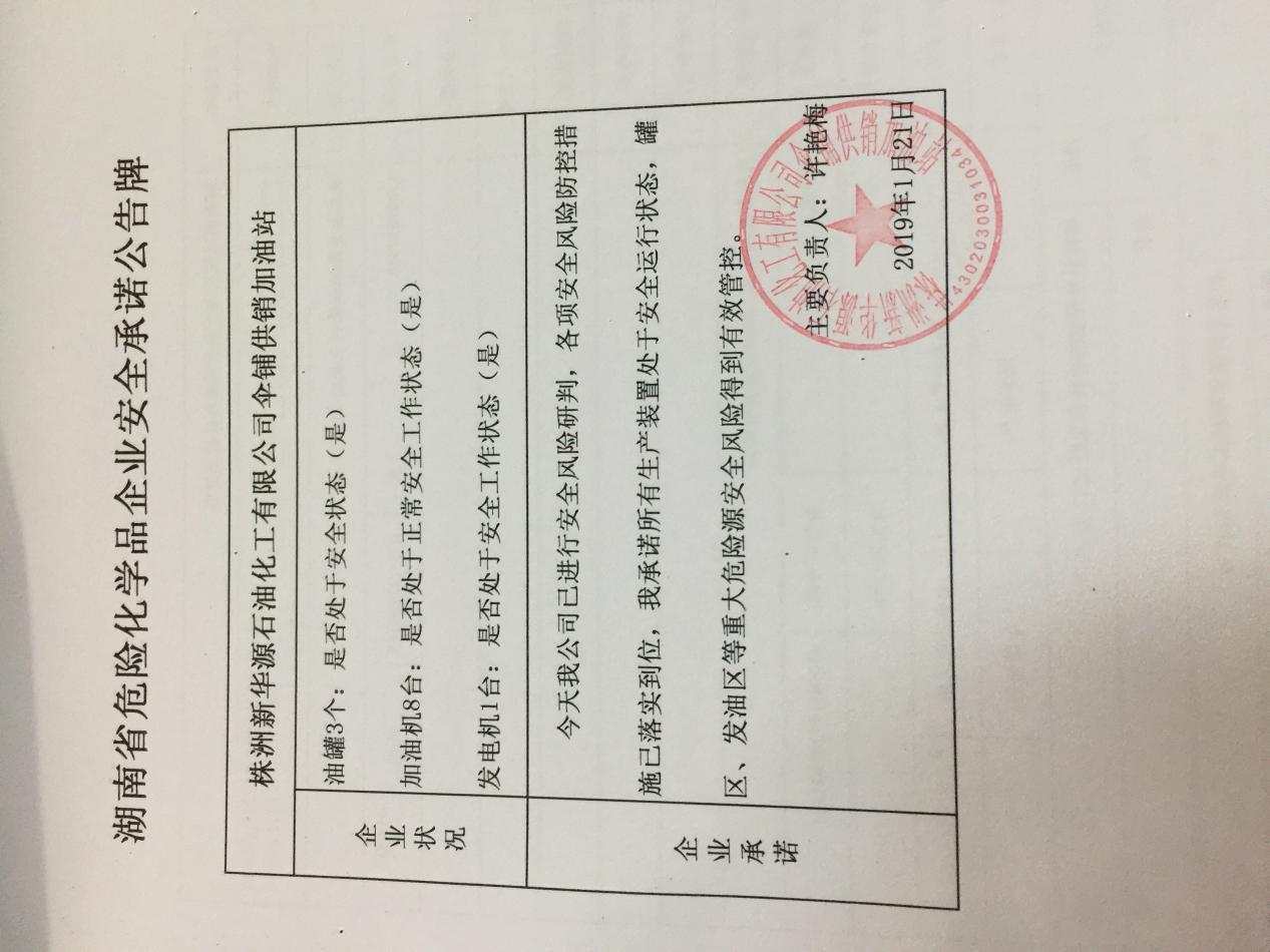 20190121安全承诺公告牌公示