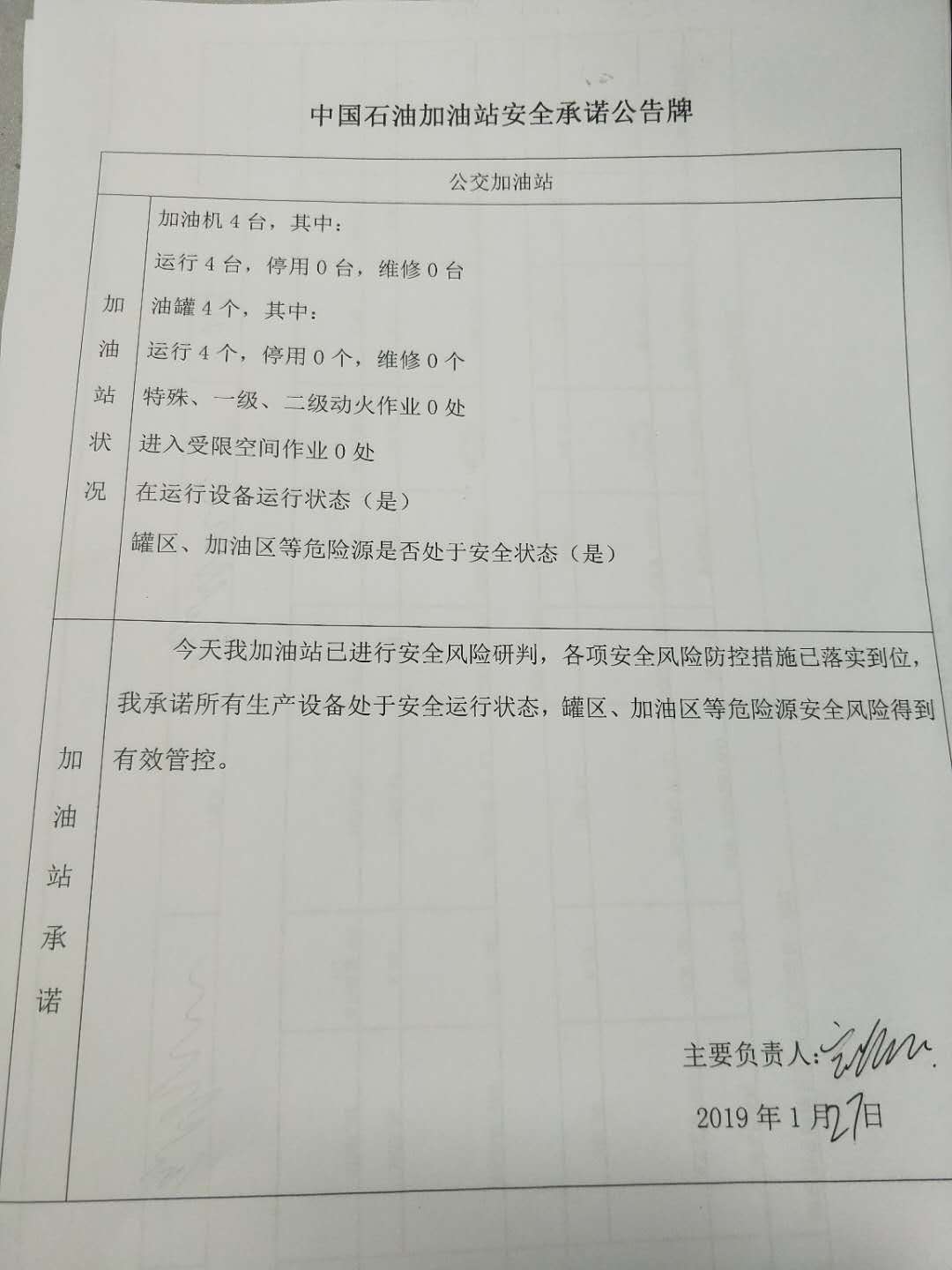 20190127安全承诺公告牌公示