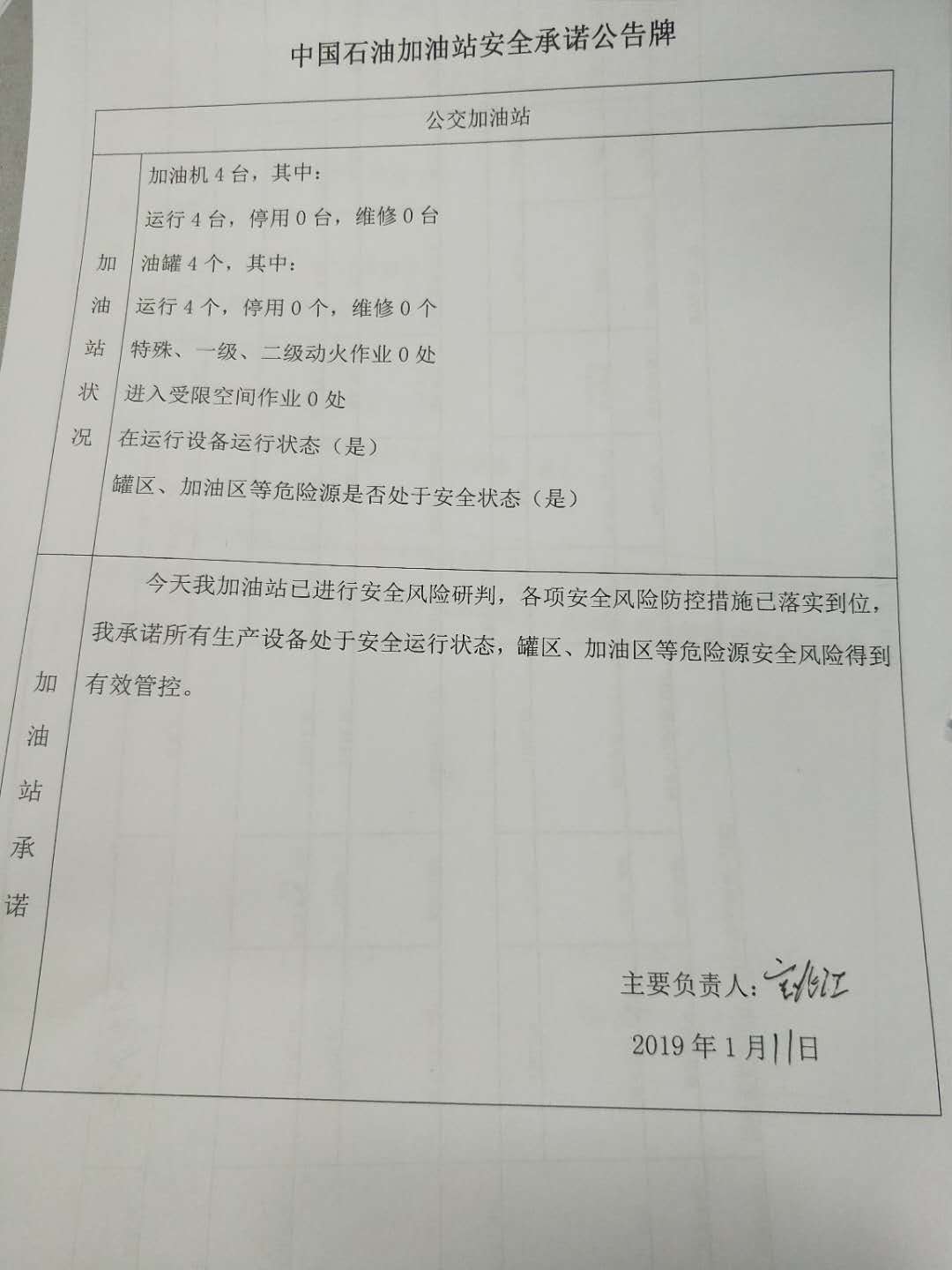 20190111安全承诺公告牌公示