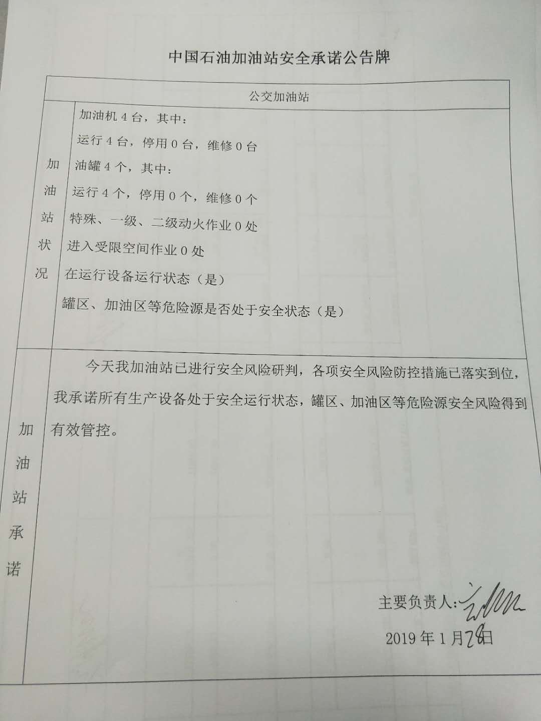 20190128安全承诺公告牌公示