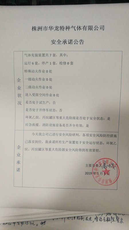 20190105安全承诺公告牌公示