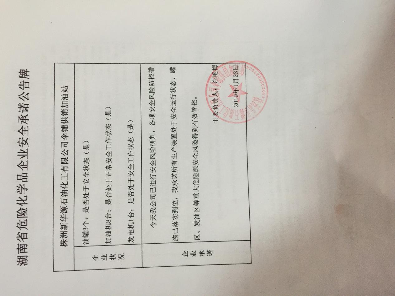 20190123安全承诺公告牌公示