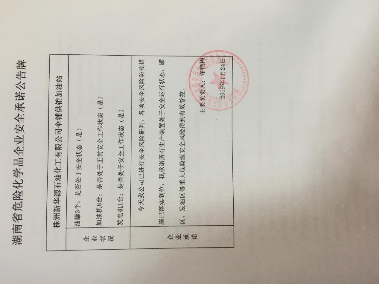 20190124安全承诺公告牌公示