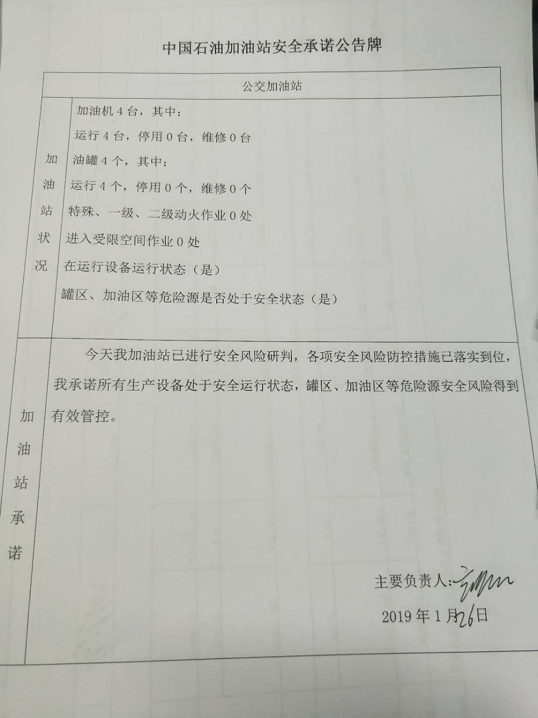 20190126安全承诺公告牌公示
