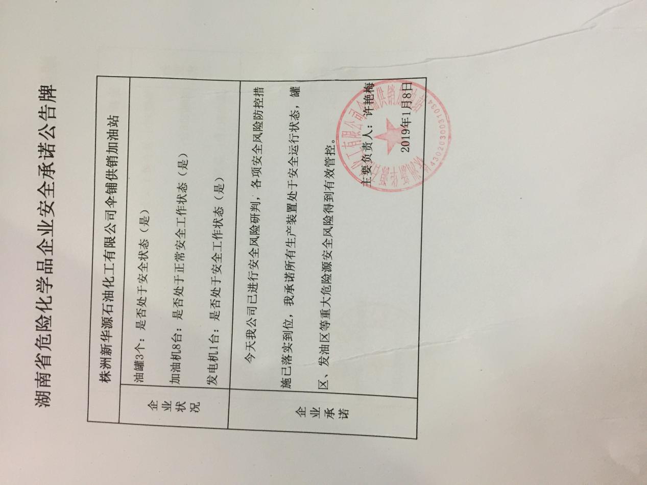 20190108安全承诺公告牌公示