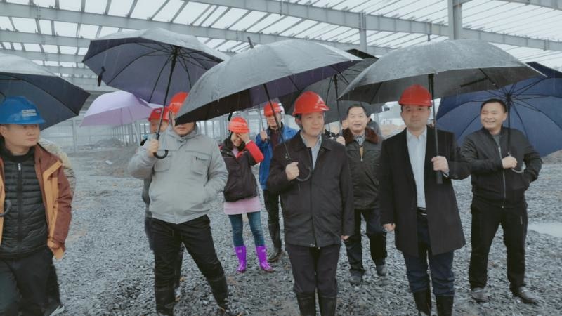 何朝晖到金山科技工业园视察产业项目建设情况