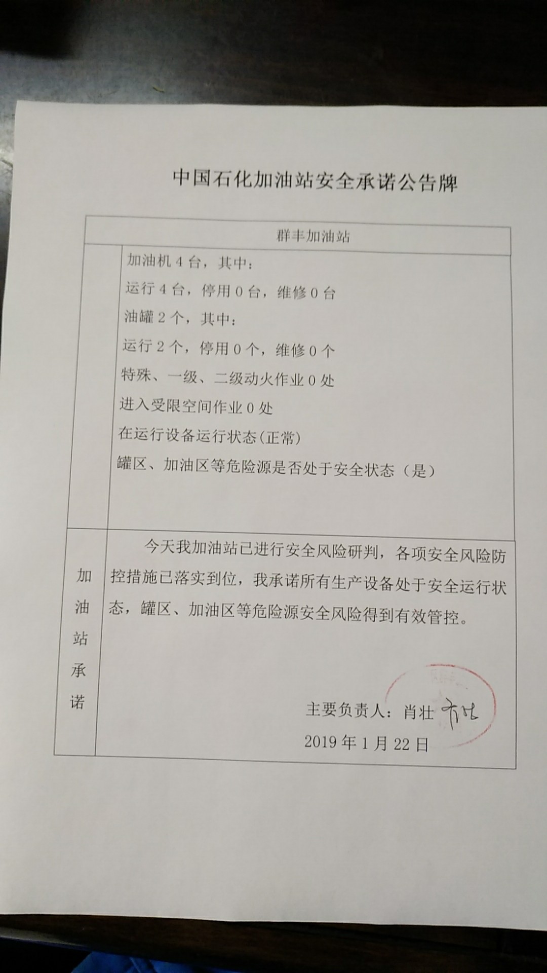 20190122安全承诺公告牌公示