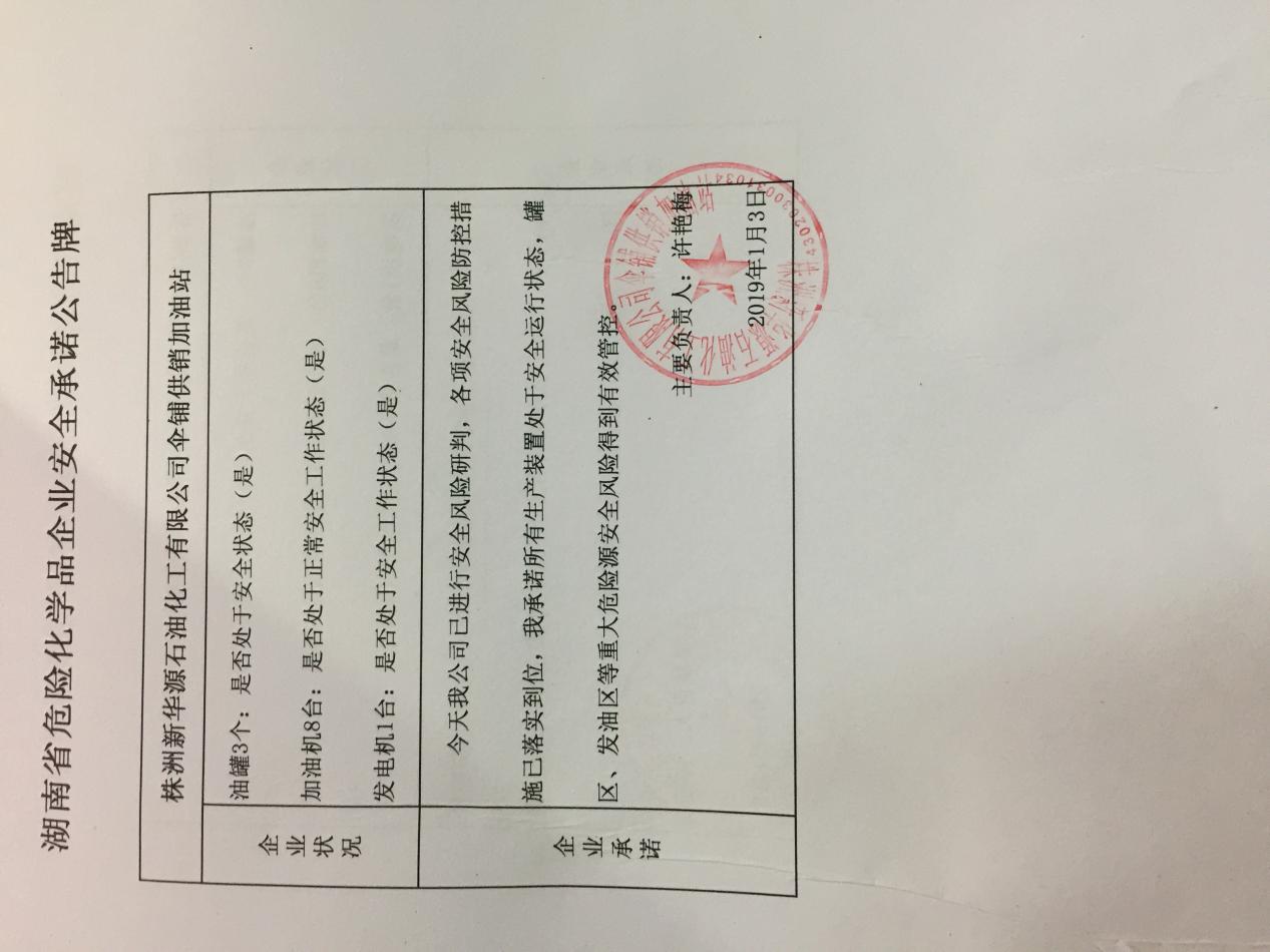 20190103安全承诺公告牌公示