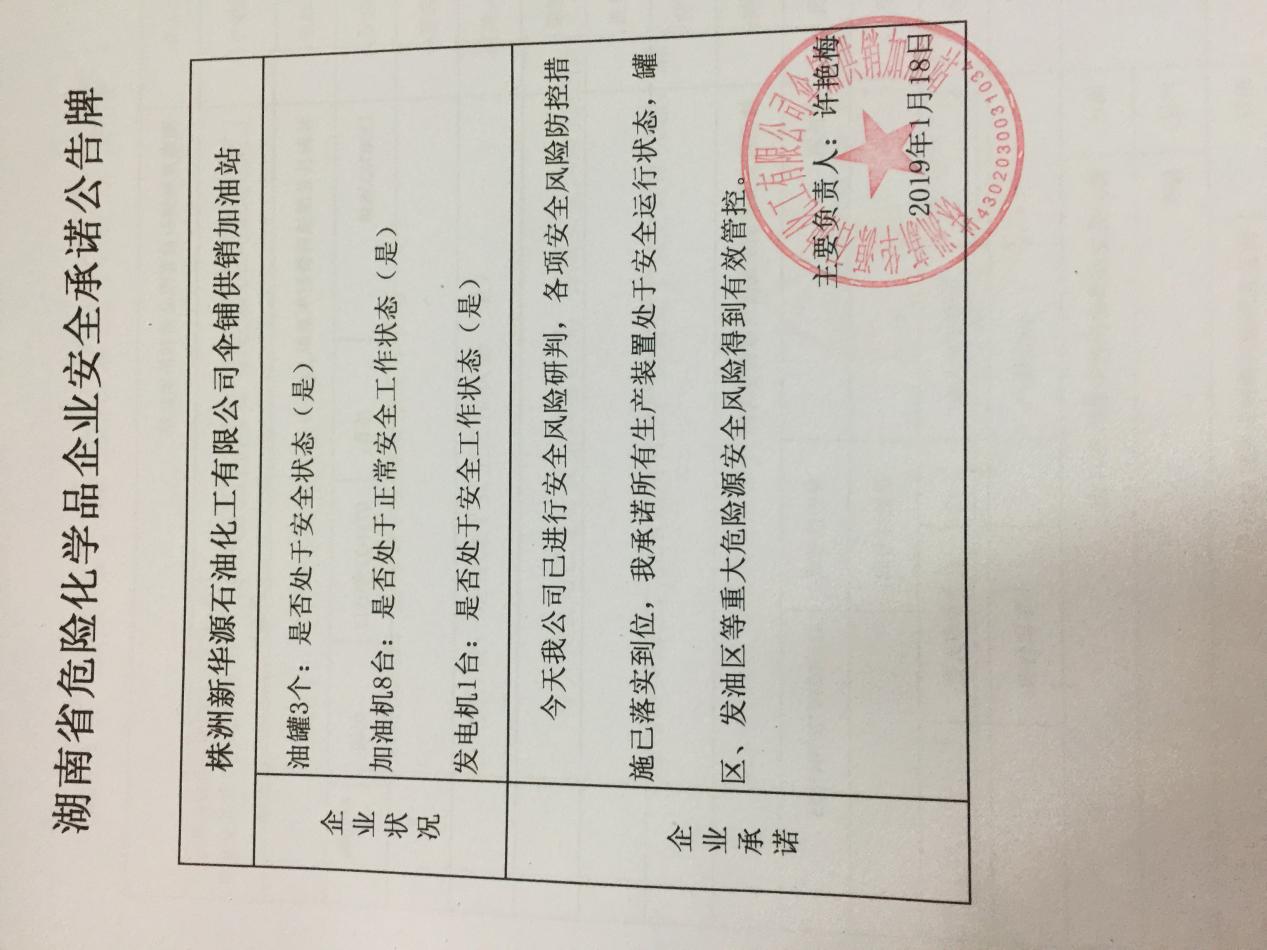 20190118安全承诺公告牌公示