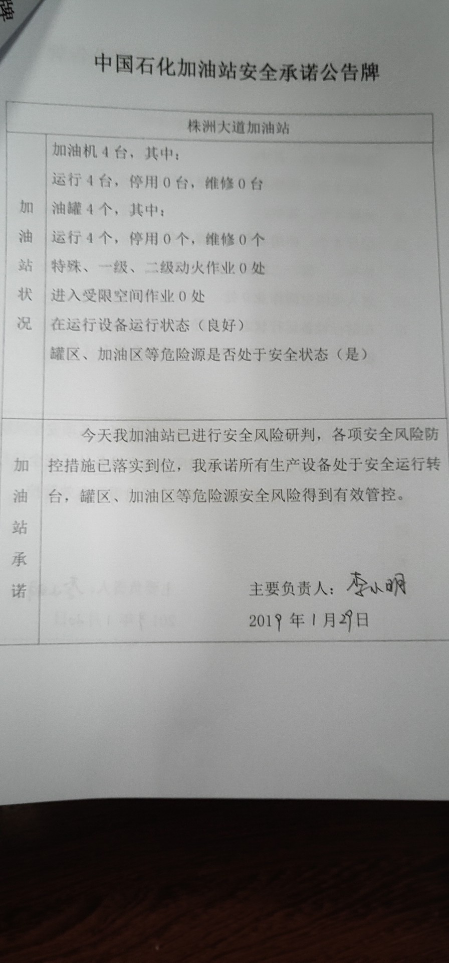 20190129安全承诺公告牌公示