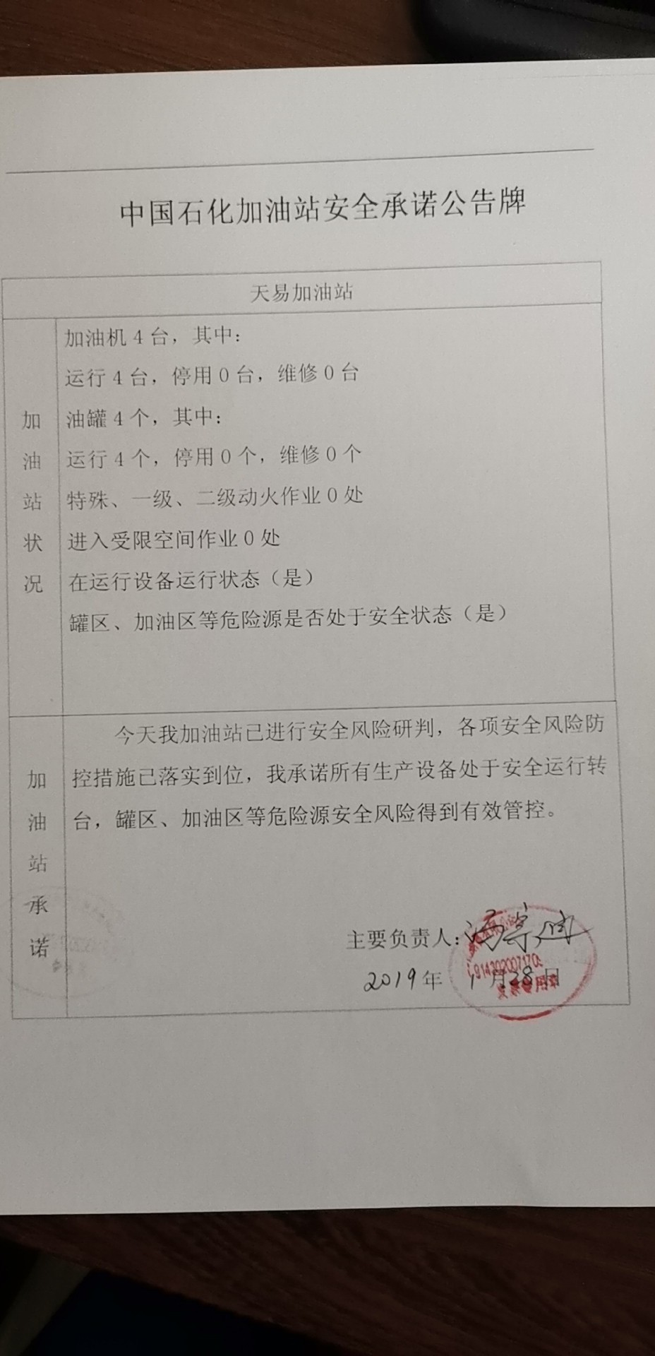 20190128安全承诺公告牌公示