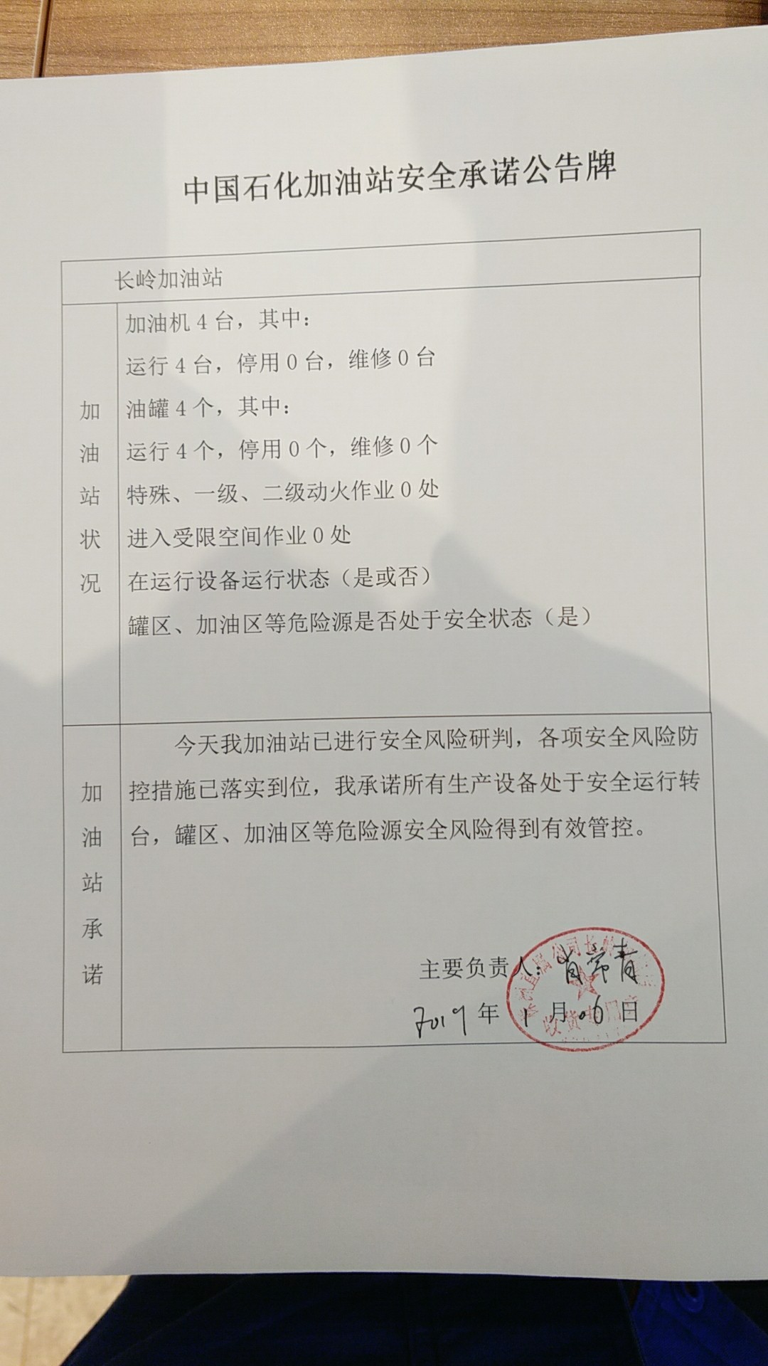 20190106安全承诺公告牌公示