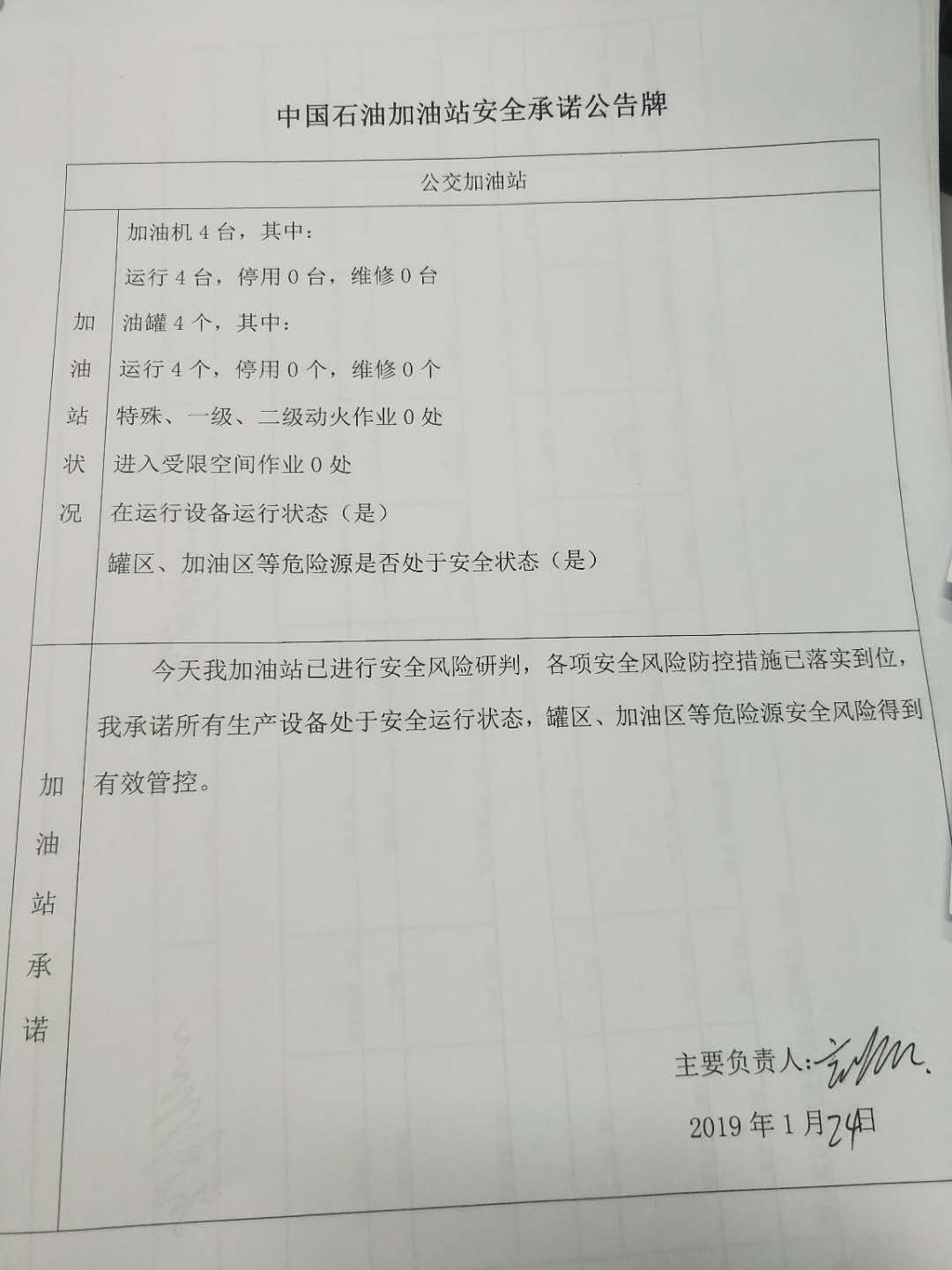 20190124安全承诺公告牌公示