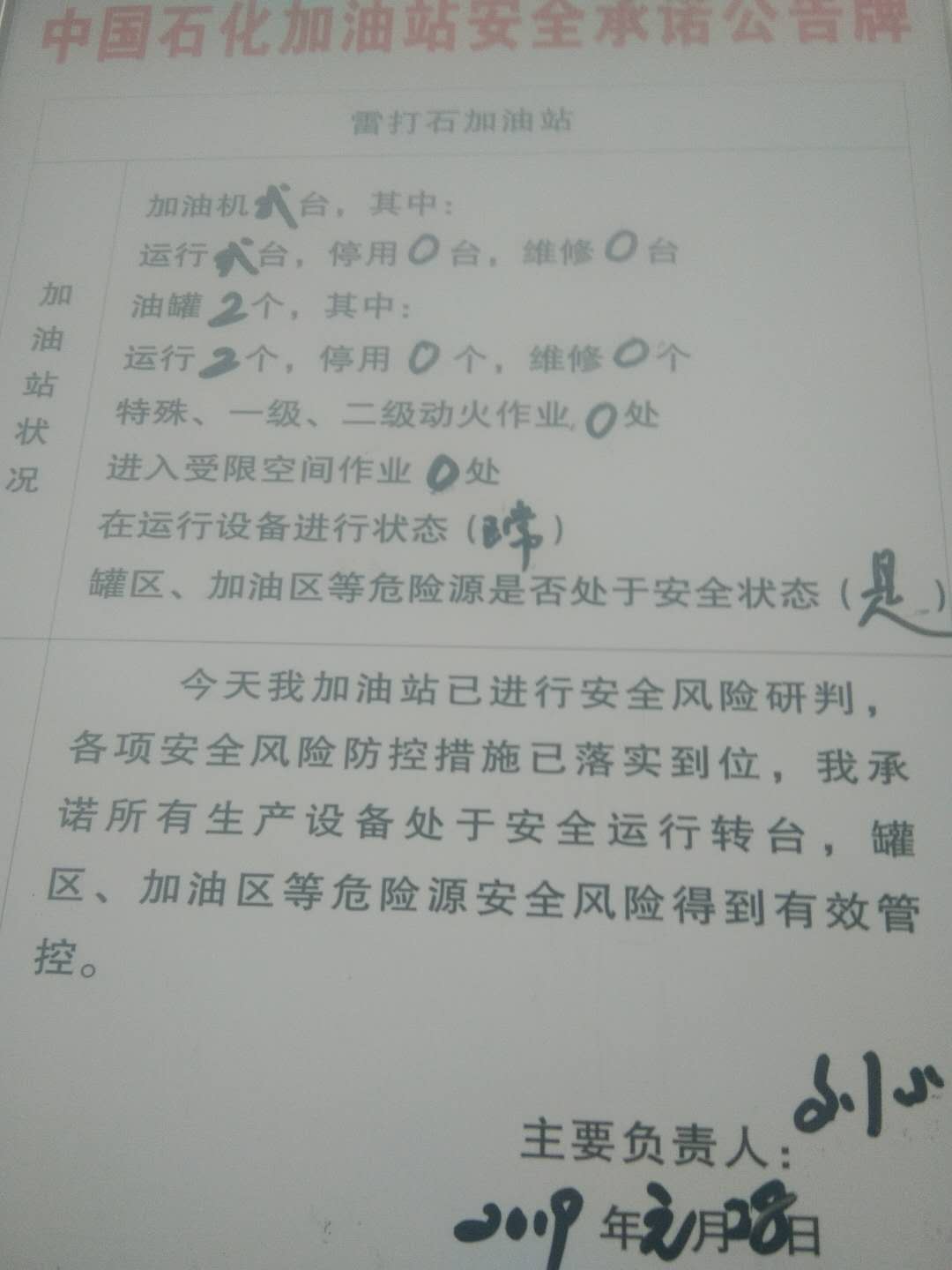20190128安全承诺公告牌公示