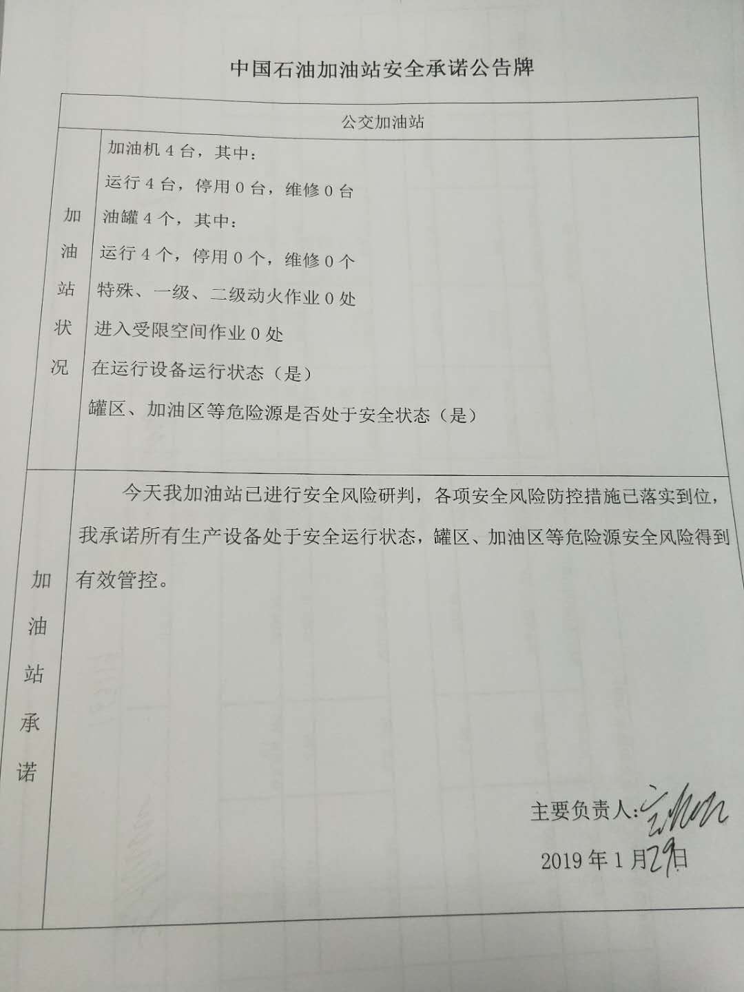 20190129安全承诺公告牌公示