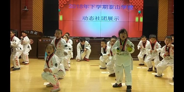 泰山学校艺术社团用艺术喜迎2019年