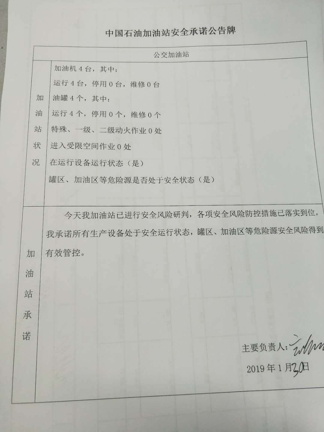 20190130安全承诺公告牌公示