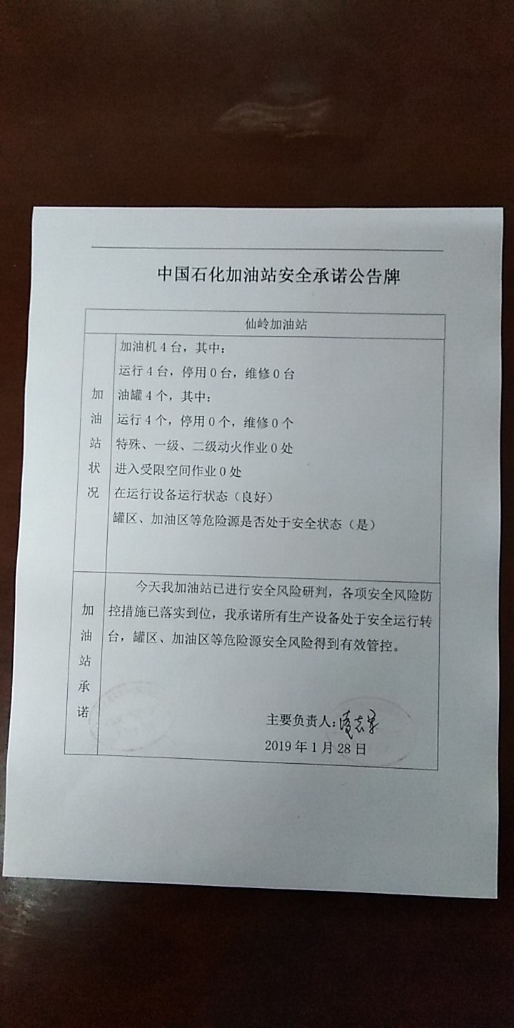 20190128安全承诺公告牌公示