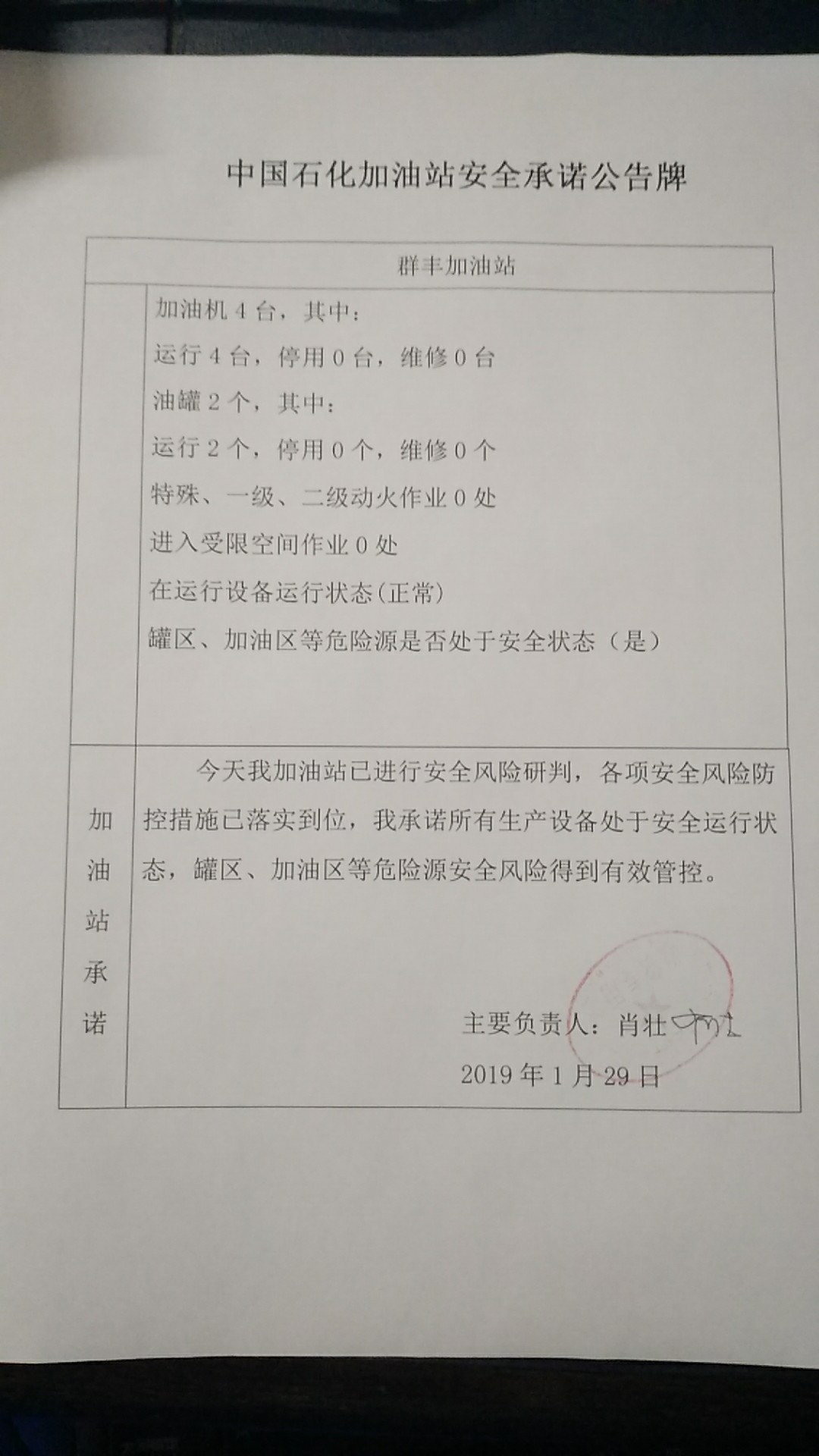 20190129安全承诺公告牌公示