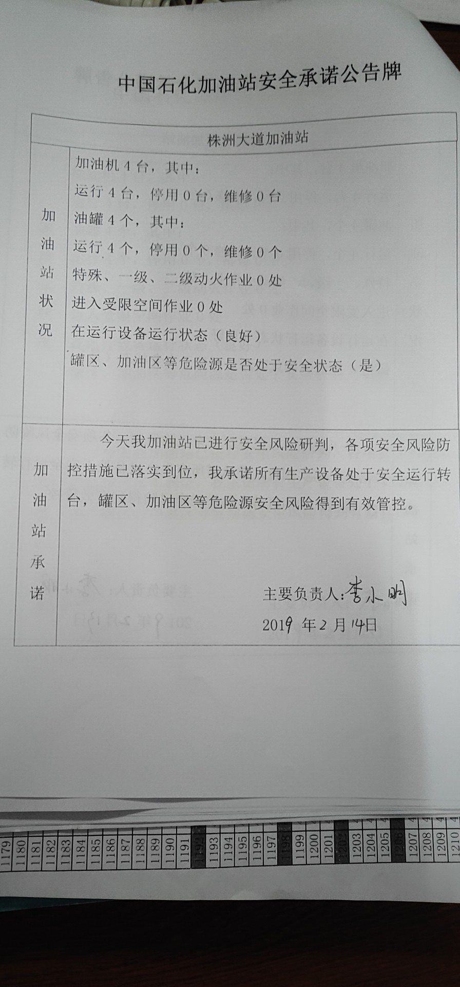 20190214安全承诺公告牌公示