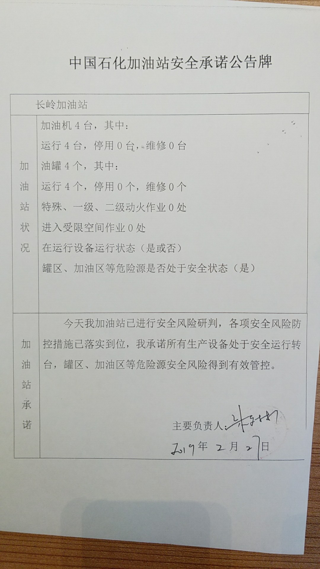 20190227安全承诺公告牌公示