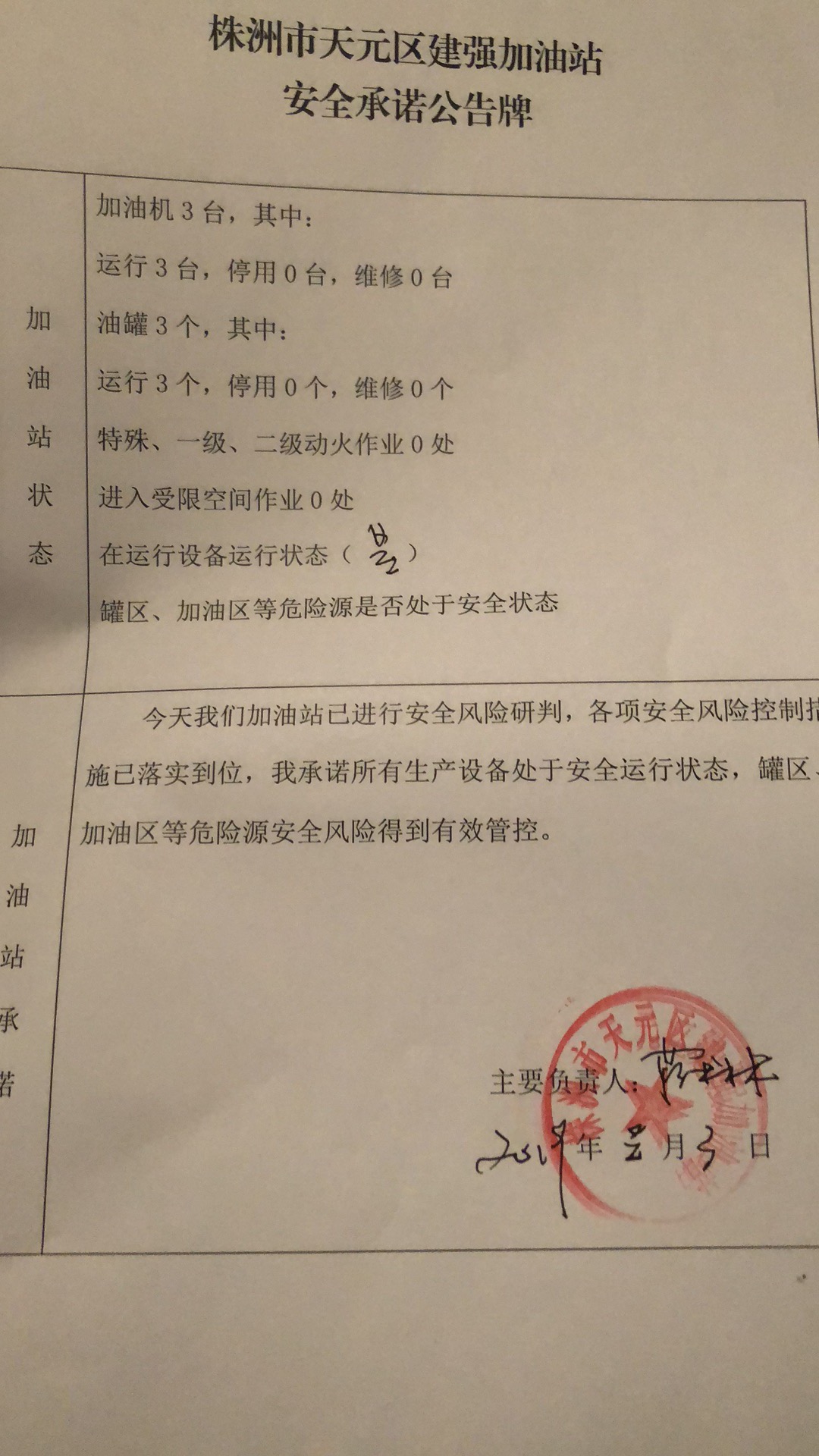20190203安全承诺公告牌公示