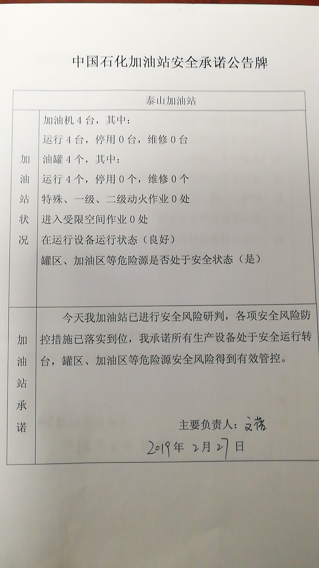 20190227安全承诺公告牌公示
