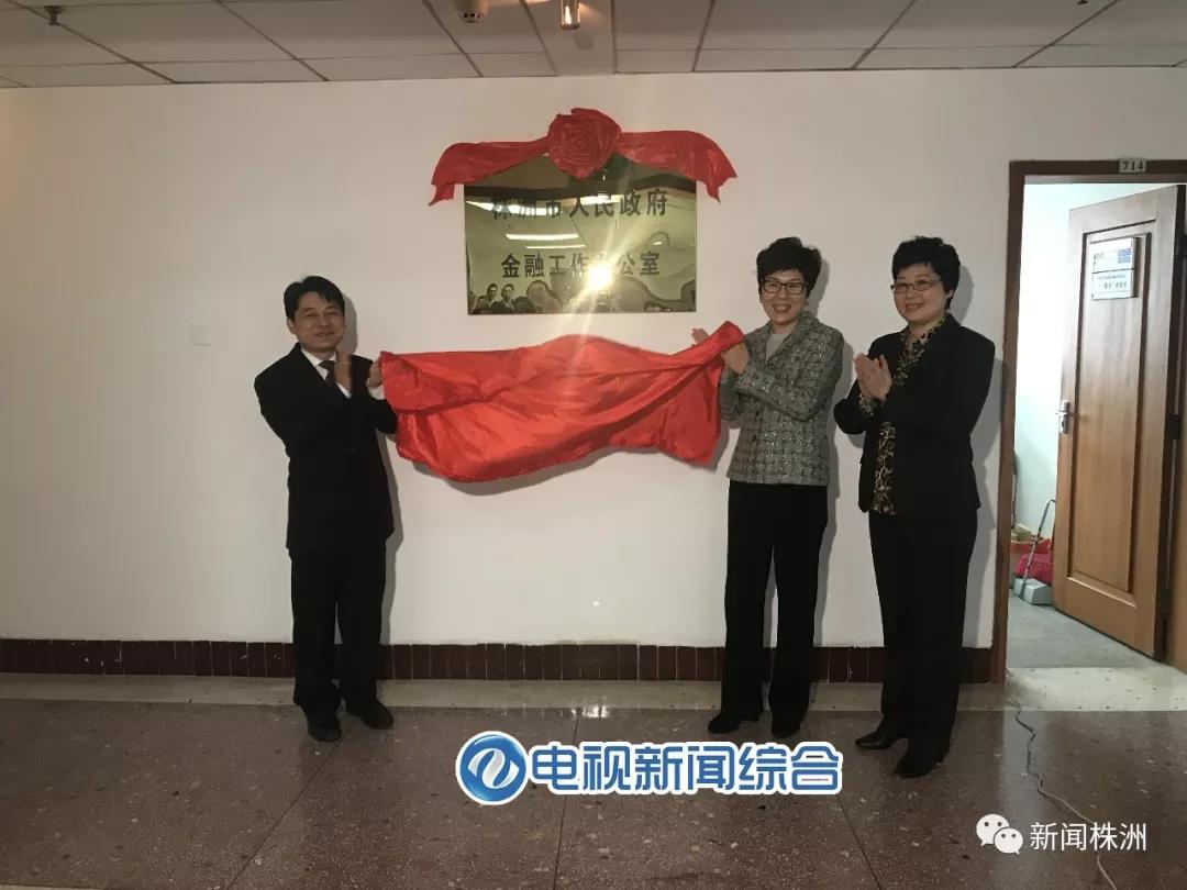 株洲市人民政府金融工作办公室挂牌成立